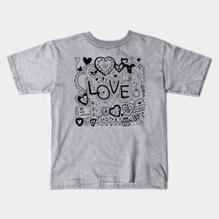 love, doodling Kids T-Shirt